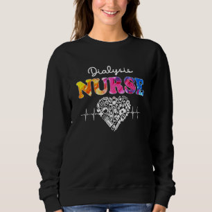 Camiseta Enfermeiro De Diálise Watercol Love Heart Stethosc