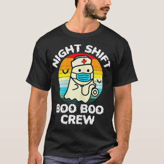 Camiseta Enfermeiro de Halloween Boo Crew, Enfermeira Hallo