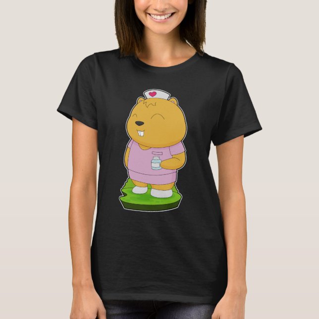 Camiseta Enfermeiro de Hamster (Frente)