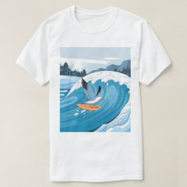 Camiseta Enfermeiro de inverno, surf de gaivota, gaivota T