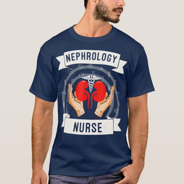 Camiseta Enfermeiro De Nefrologia Exercício De Diálise Enfe (Frente)