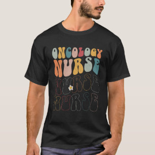 Camiseta Enfermeiro de Oncologia de Groovy Cute RN ICU ER P