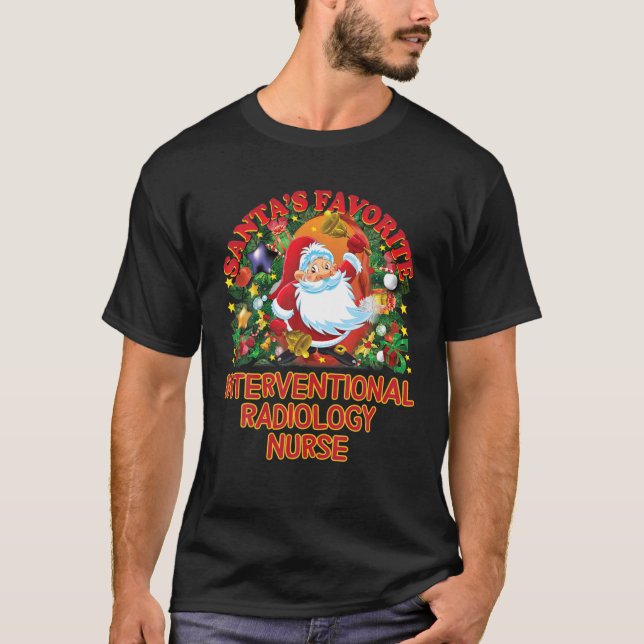 Camiseta Enfermeiro de Radiologia Interventiva Favorita Dos (Frente)