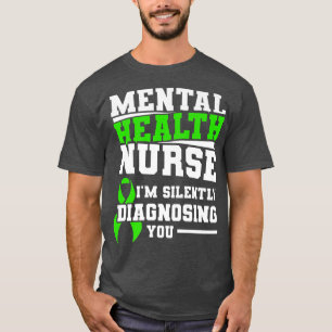 Camiseta Enfermeiro De Saúde Mental Enfermando Silentemente