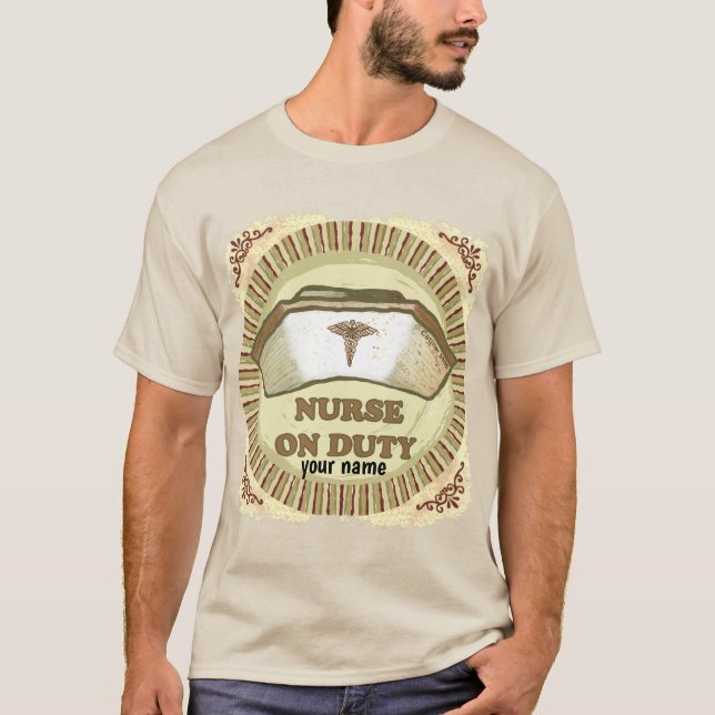 Camiseta enfermeiro de serviço (Frente)