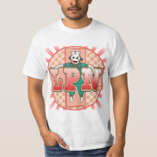 Camiseta Enfermeiro de Sock Monkey LPN