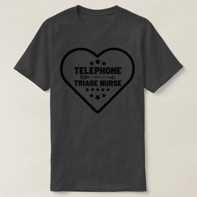 Camiseta Enfermeiro de Triagem Telefônica 12 (Frente do Design)