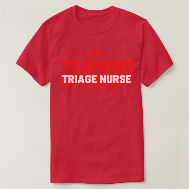 Camiseta Enfermeiro de Triagem Telefônica 7 (Frente do Design)