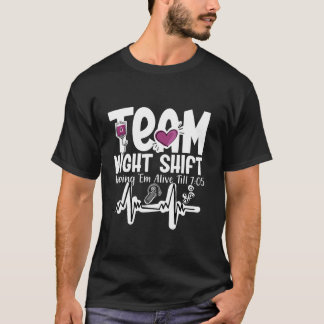 Camiseta Enfermeiro de turno noturno Life RN LPN CNA Health