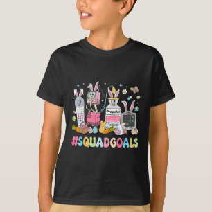 Camiseta Enfermeiro Dia Páscoa Metas Esquadrão Enfermeiro E