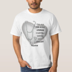 Camiseta Enfermeiro do Coração da cinza ObGyn