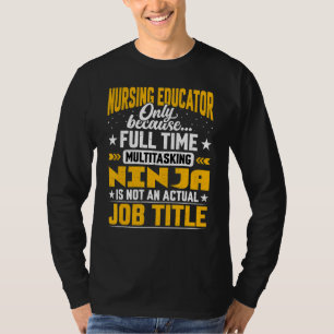 Camiseta Enfermeiro Educador Título Enfermagem Professora T