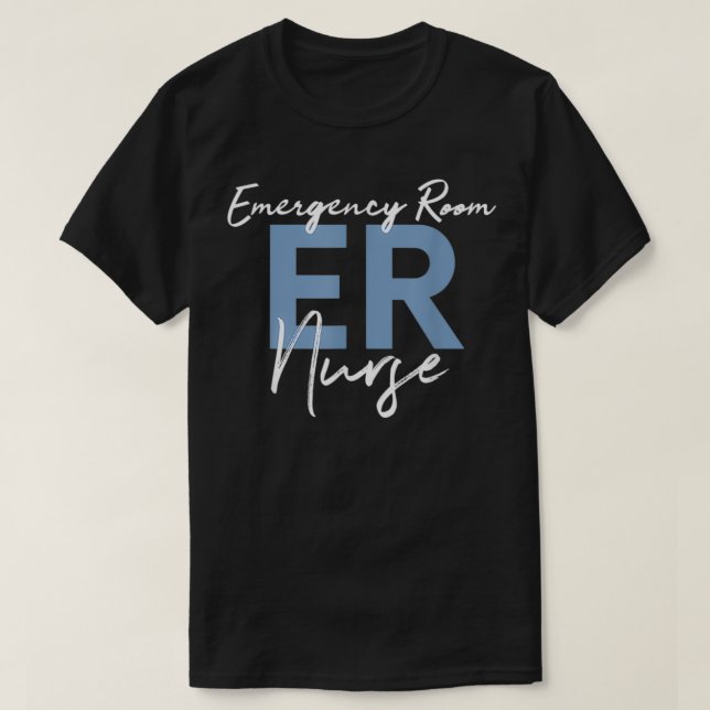 Camiseta Enfermeiro emergência enfermeiro enfermeiro inscri (Frente do Design)