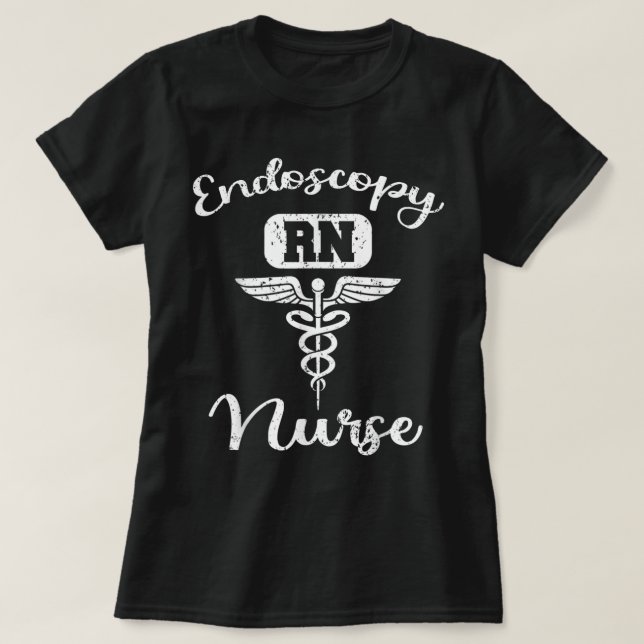 Camiseta Enfermeiro Endoscopia Gastroenterologista GI Gastr (Frente do Design)