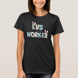 Camiseta Enfermeiro Enfermeiro Bunny Ears Happy E, Páscoa b
