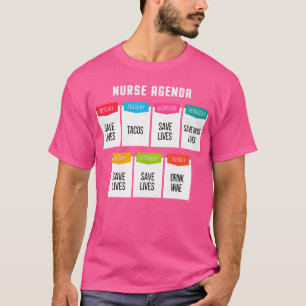 Camiseta Enfermeiro Enfermeiro Enfermeiro Agenda Rn Medicin
