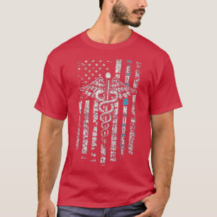 Camiseta Enfermeiro ER com Sinalizador e Caduceus
