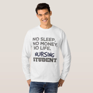Camiseta Enfermeiro Escola Memória Sem Dormir Dinheiro Enfe
