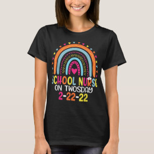 Camiseta Enfermeiro Escolar No Dia 2-22-22 De Fevereiro De