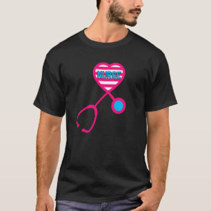 Camiseta Enfermeiro Estetoscópio Amor Enfermagem Rn Lpn