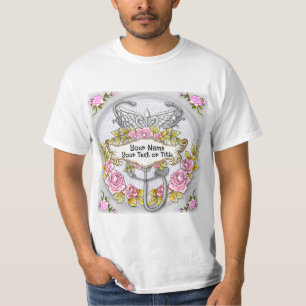 Camiseta enfermeiro estetoscópio caduceus