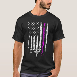 Camiseta Enfermeiro EUA Flag Patriotic NP Nurss W