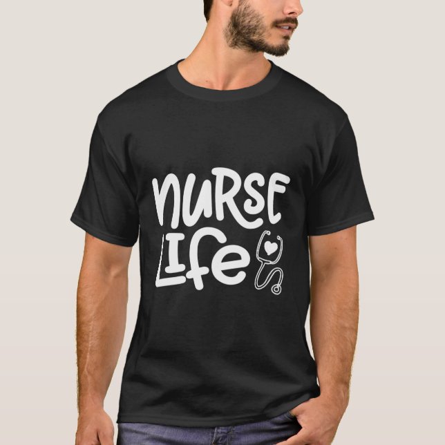 Camiseta Enfermeiro Excelente De Vida Para Enfermeiros Médi (Frente)