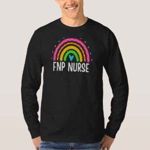 Camiseta Enfermeiro Familiar Feminino, Rainbow Fnp Enfermei