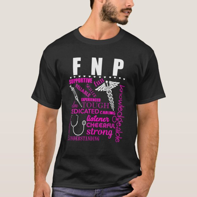 Camiseta Enfermeiro FNP Familiar Nursi Fiável (Frente)