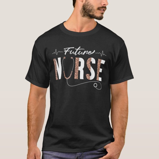 Camiseta Enfermeiro Futuro Costume Scrub Médico Assistente  (Frente)