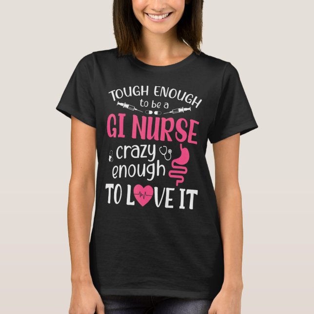 Camiseta Enfermeiro Gastroenterológico Duro Endoscopia Gast (Frente)