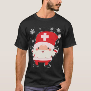 Camiseta Enfermeiro Gnomo Papais noeis Enfermeiro de Natal