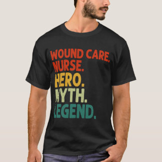 Camiseta Enfermeiro Hero Myth Legend Vintage Wound Ca