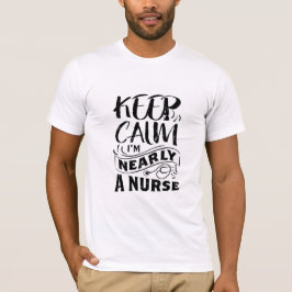 Camiseta Enfermeiro Masculino Divertido Mantenha a Calma Es