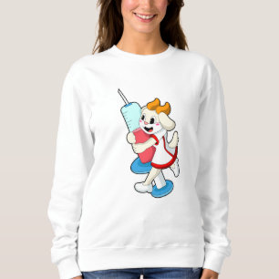 Camiseta Enfermeiro na Vacinação com Seringa