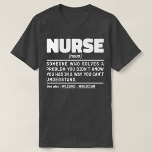 Camiseta Enfermeiro Noun Definição de Funcionário