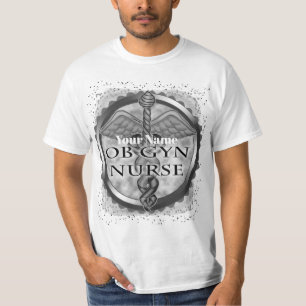 Camiseta Enfermeiro ObGyn cinza