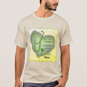 Camiseta Enfermeiro ObGyn do Coração Verde