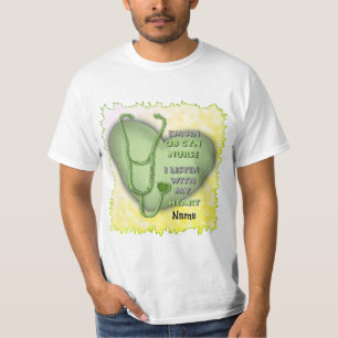 Camiseta Enfermeiro ObGyn do Coração Verde