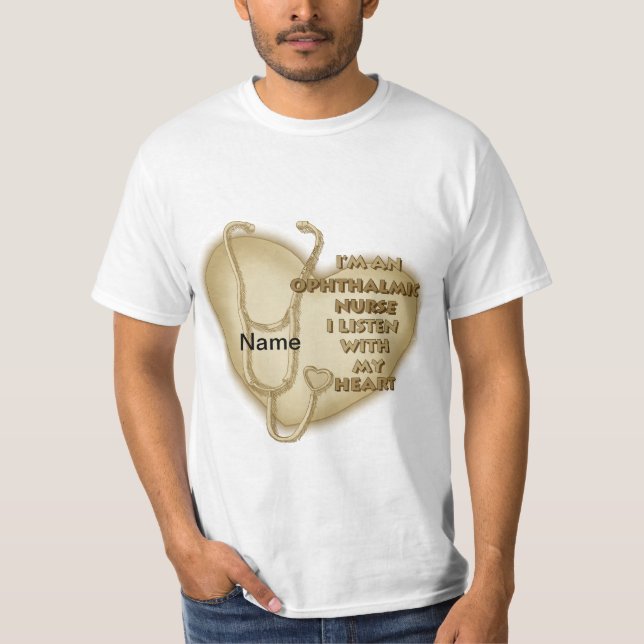 Camiseta Enfermeiro Oftálmico Amarelo (Frente)