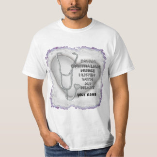 Camiseta Enfermeiro Oftálmico do Coração das cinzas