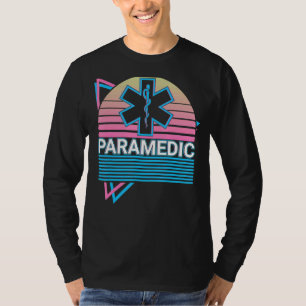 Camiseta Enfermeiro Paramédico Ems Emt Lifesaver Retro