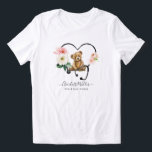 Camiseta Enfermeiro Pediátrico<br><div class="desc">Um elegante estetoscópio floral alegre com cartão de visita de enfermeiro pediátrico de ursos peludos. Serviço de pediatria para assistência médica doméstica.</div>