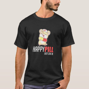 Camiseta Enfermeiro-Pílula-Hamster Medicina Animal Enfermei