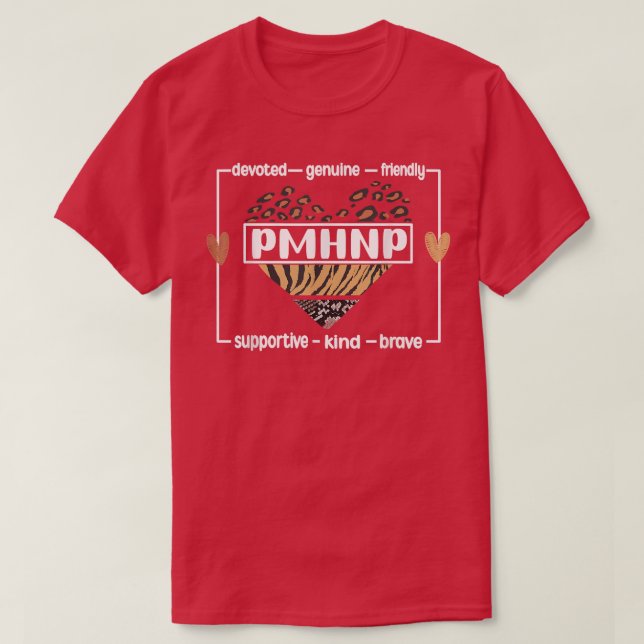 Camiseta Enfermeiro PMHNP Psiquiátrico para a Saúde Mental (Frente do Design)