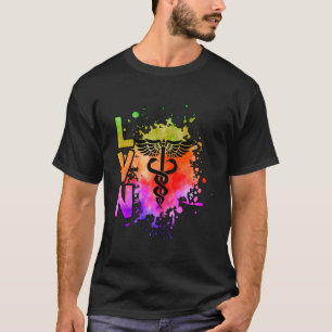Camiseta Enfermeiro Profissional Com Licença De Enfermeiro 