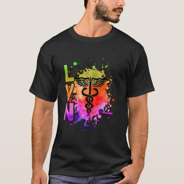 Camiseta Enfermeiro Profissional Com Licença De Enfermeiro  (Frente)