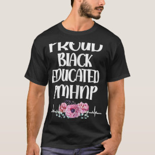 Camiseta Enfermeiro Psiquiátrico Pmhnp Educado a Preto