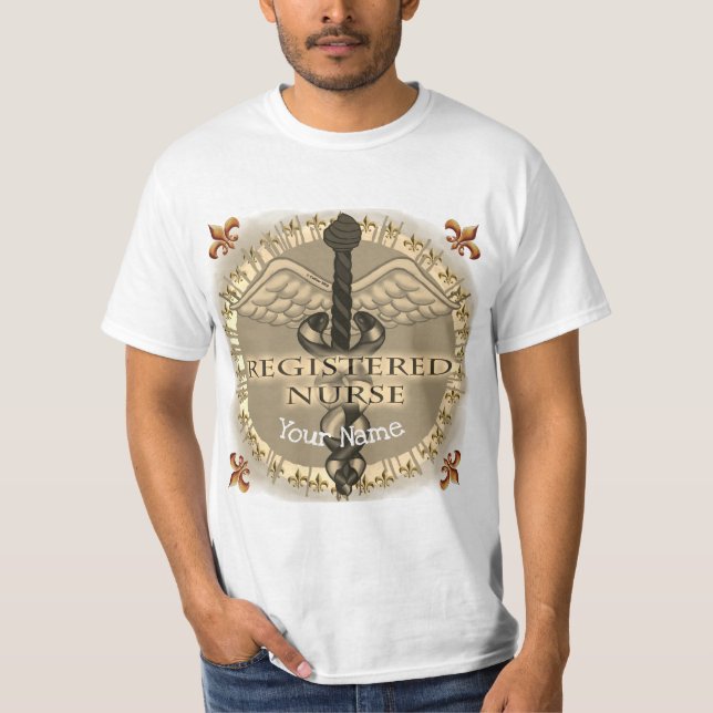 Camiseta Enfermeiro Registrado Caduceus (Frente)