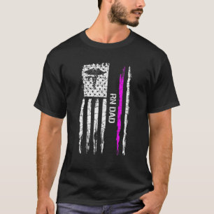 Camiseta Enfermeiro Registrado Vintage US American Flag Pro